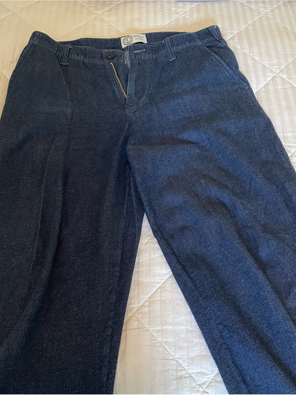 American Eagle Outfitters Men's Dark Blue Relaxed Jeans 32x30